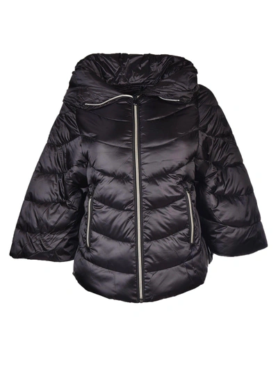 Shop Save The Duck Wide Sleeve Padded Jacket In Black