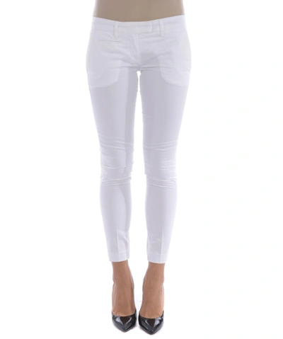 Shop Dondup Aslan Trousers In Bianco