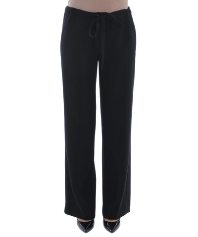 Shop Theory Drawstring Straight Trousers In Nero