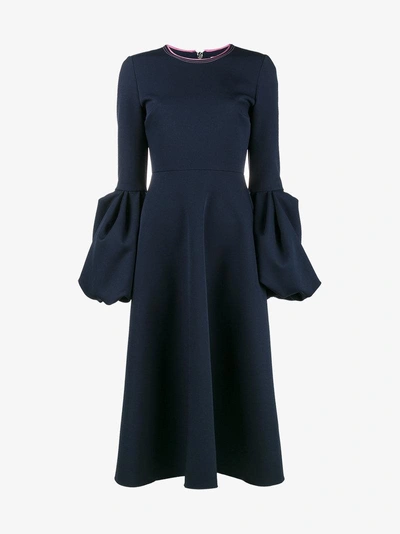 Shop Roksanda Aylin Midi-dress In Blue