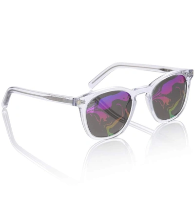 Shop Saint Laurent Classic 28 Sunglasses In Multicoloured