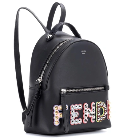 Shop Fendi Embellished Leather Backpack