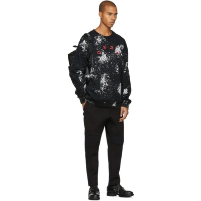 Shop 032c Black Peroxide Sweatshirt In Blk/bleach