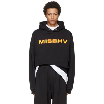 Misbhv Black Protection Logo Hoodie | ModeSens