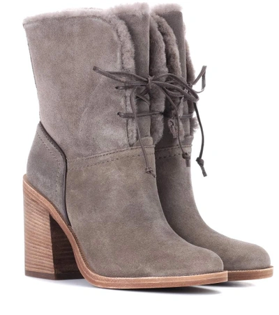 Ugg Jerene Suede Ankle Boots In Grey | ModeSens
