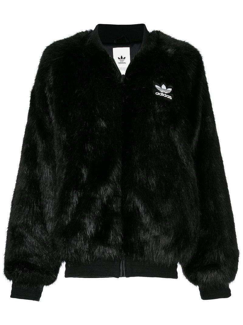 adidas originals fur jacket