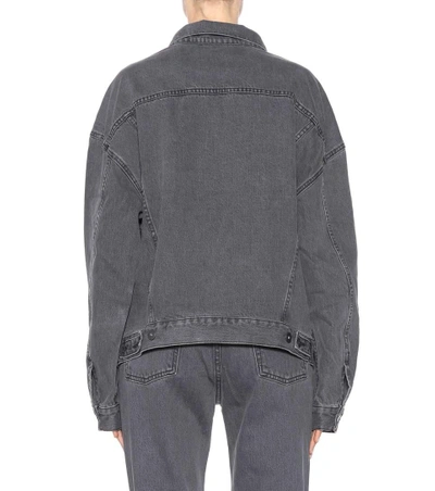 Shop Yeezy Jeansjacke (season 5) In Grey