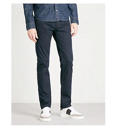 Shop Sandro Slim-fit Skinny Jeans In Navy Blue