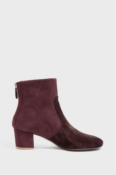 Shop Laurence Dacade Nandy 4cm Heel Ankle Boot In Burgundy