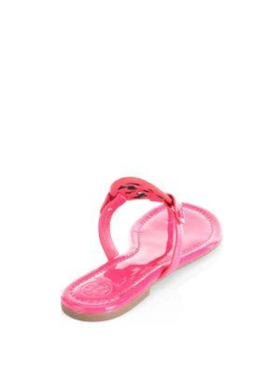 Shop Tory Burch Miller Leather Sandals In Fuchsia
