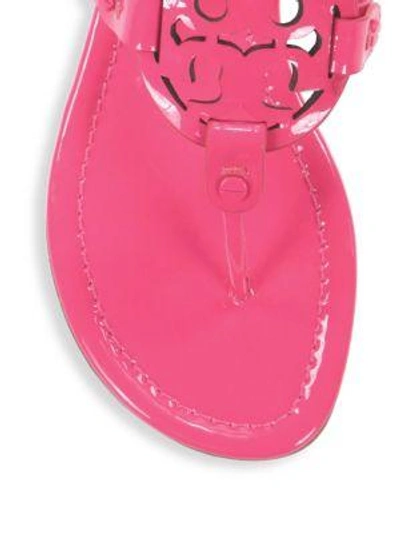 Shop Tory Burch Miller Leather Sandals In Fuchsia