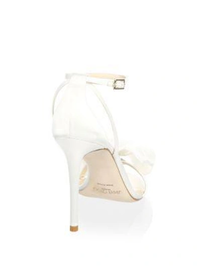 Shop Jimmy Choo Ankle-strap Leather Sandals In Ivory