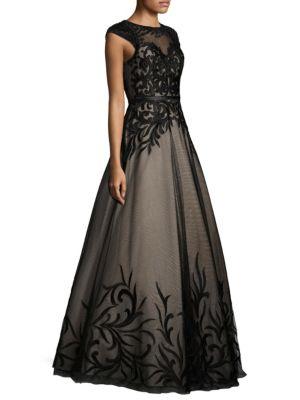 basix embroidered ball gown