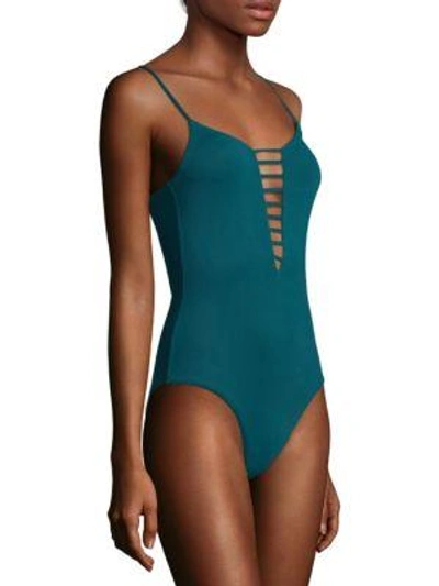 Shop Melissa Odabash One-piece Formentera Swimsuit In Lagoon