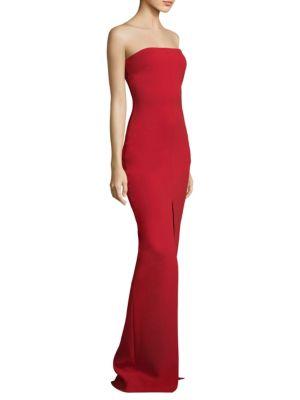 solace london bysha strapless gown