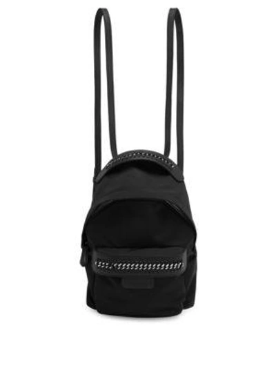 Shop Stella Mccartney Zip Mini Backpack In Black