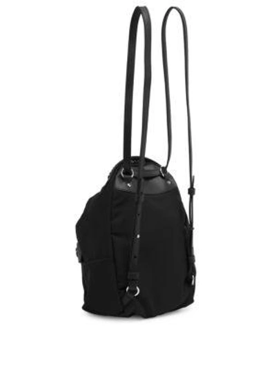 Shop Stella Mccartney Zip Mini Backpack In Black