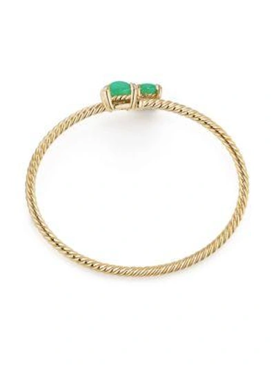 Shop David Yurman Chatelaine Cuff Bracelet In Yellow Gold