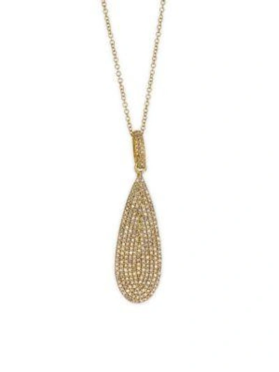 Shop Bavna Women's 18k Gold & Diamond Pendant Necklace In Yellow Gold