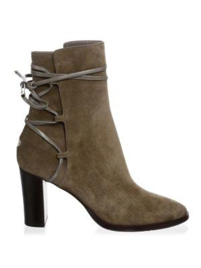 Shop Jimmy Choo Lace-up Booties In Black