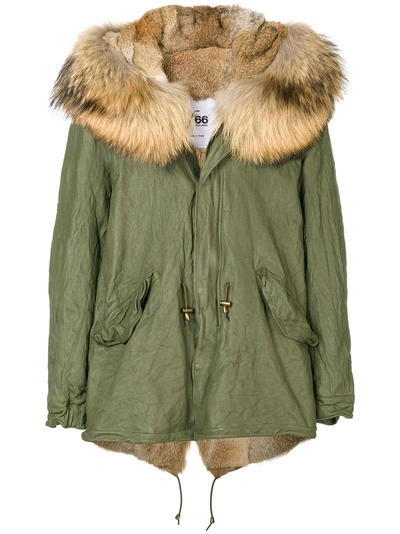 FURS66 LINEN HOODED PARKA RB301LETH60LLM12414361