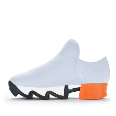 Iri Light Grey Orange Neoprene Sneaker | ModeSens