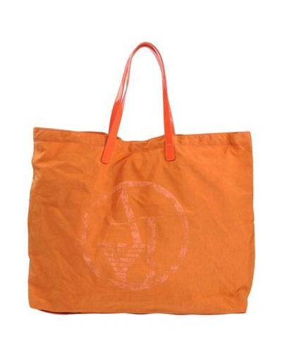 Shop Armani Jeans Handbags In Orange