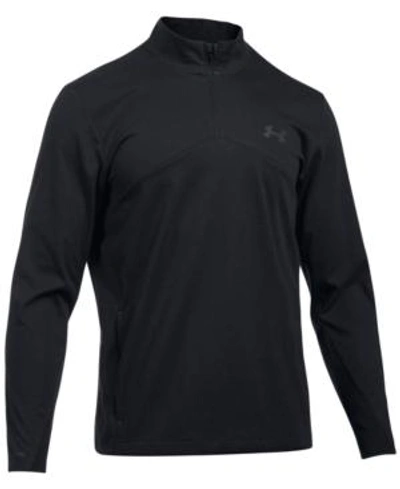 Shop Under Armour Men's Storm Quarter-zip Golf Pullover In Black