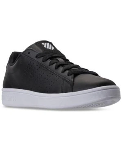 Shop K-swiss Men's Court Casper Casual Sneakers From Finish Line In Black/white