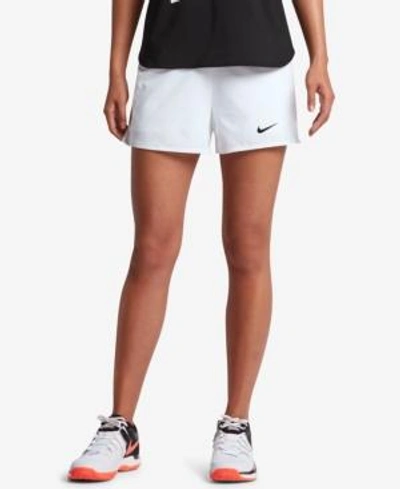 Shop Nike Court Flex Pure Tennis Shorts In White