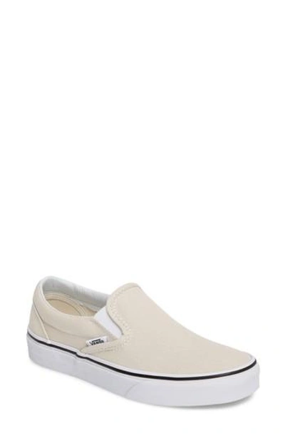 Shop Vans Classic Slip-on Sneaker In Birch/ True White