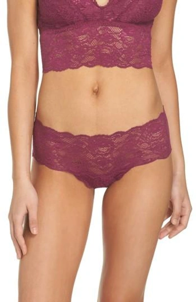 Shop Cosabella 'never Say Never' Hipster Briefs In Concord Grape