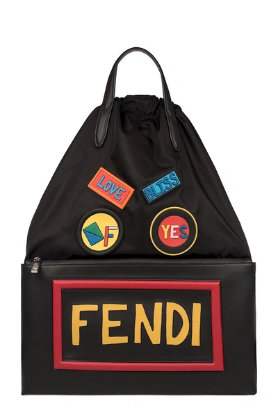 Shop Fendi Black  Vocabulary Backpack