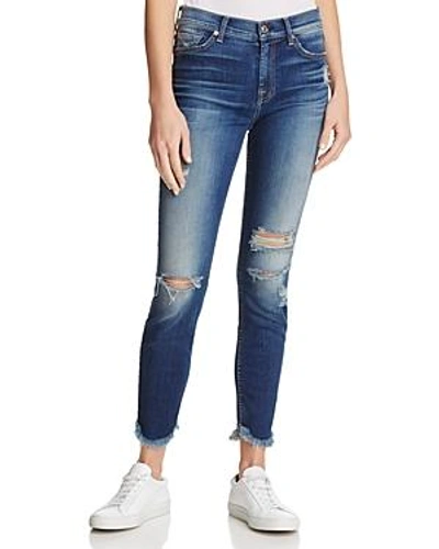 Shop 7 For All Mankind The Ankle Destroyed Skinny Jeans In Liberty