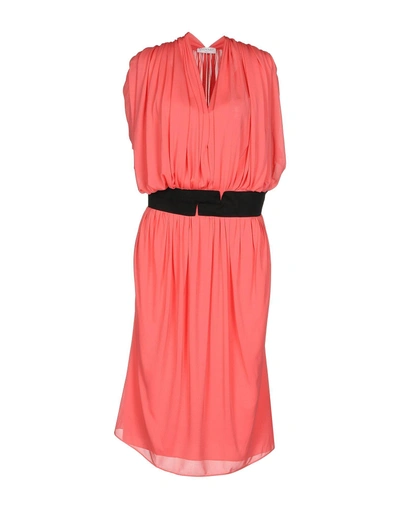 Shop Vionnet Knee-length Dress In Fuchsia