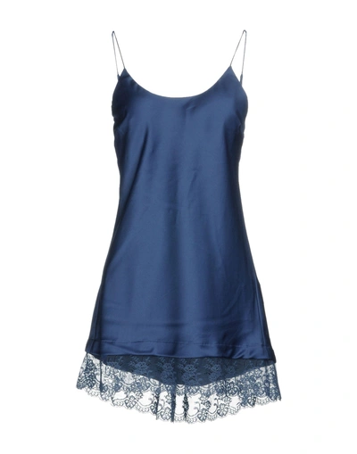 Shop Happiness Woman Mini Dress Slate Blue Size S Polyester