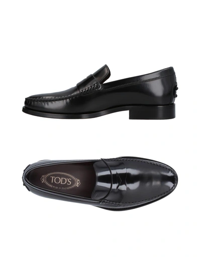 Shop Tod's Loafers In Black