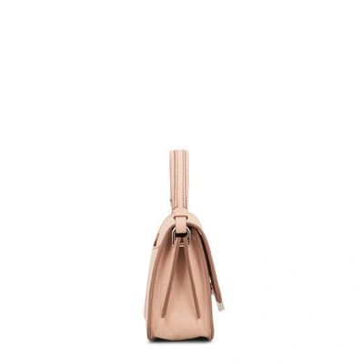 Shop Tod's Double T Bag Charm In Beige