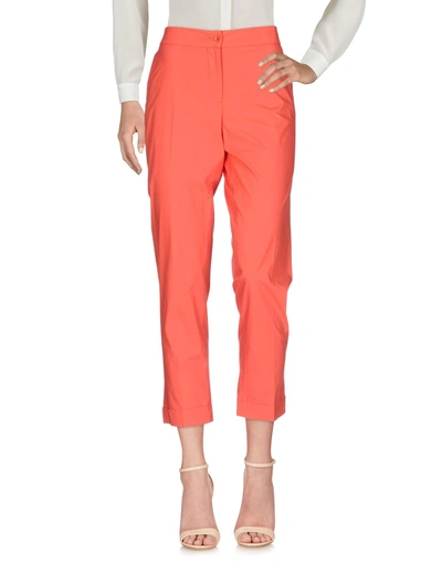 Shop Etro Casual Pants In Coral
