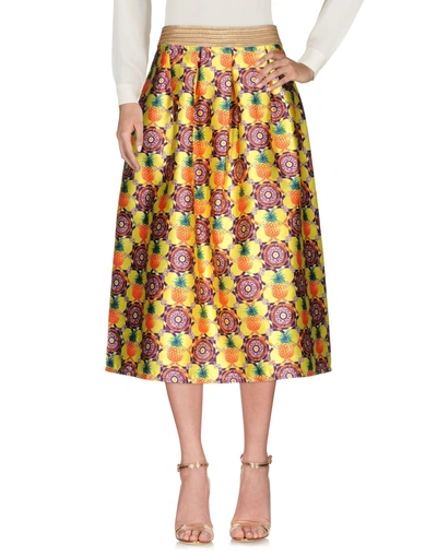 Shop Amuse Midi Skirts In Yellow