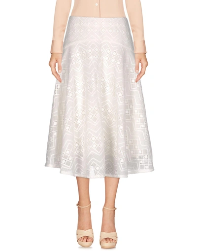 Shop Ty-lr Knee Length Skirt In White