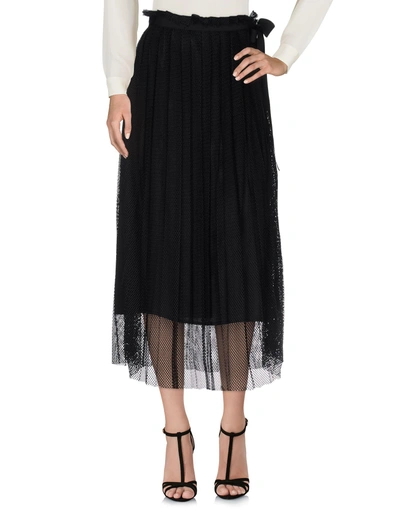 Shop Jucca Long Skirts In Black