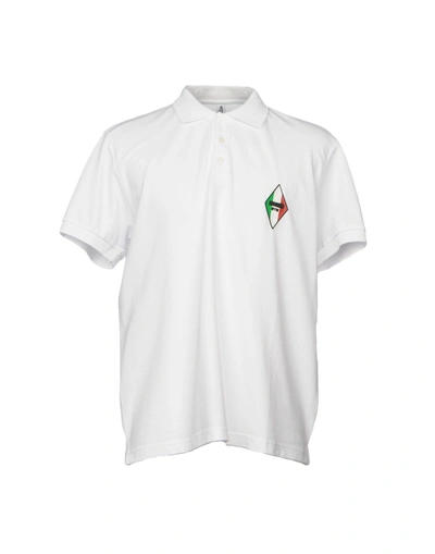 Shop Moschino Swim Moschino Man Polo Shirt White Size Xl Cotton