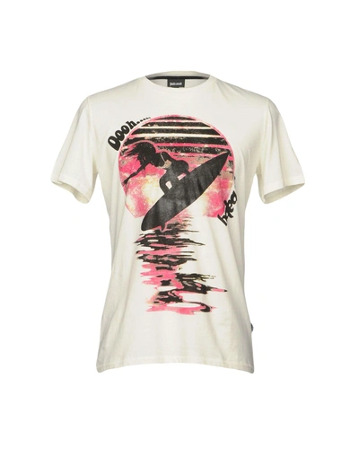 Shop Just Cavalli T-shirt In Ivory
