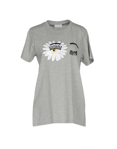 Shop Chiara Ferragni T-shirt In Light Grey