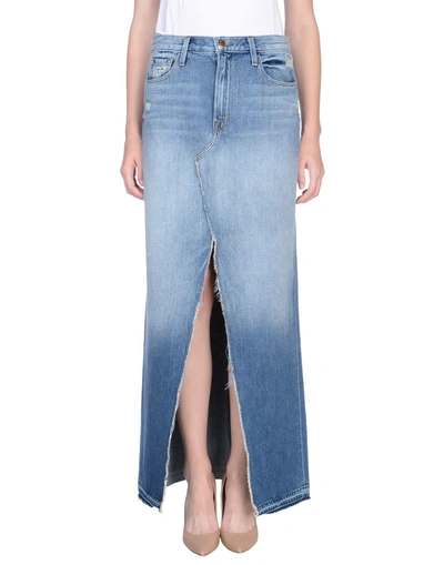 Shop J Brand Denim Skirts In Blue