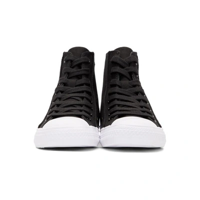 Shop Calvin Klein 205w39nyc Black Canvas Canter High-top Trainers
