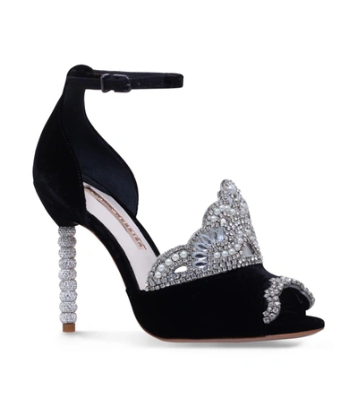 Shop Sophia Webster Royalty Crown Sandals In Black