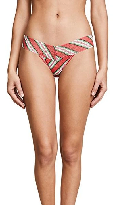 Shop Hanky Panky It's A Wrap Low Rise Thong In Red Multi