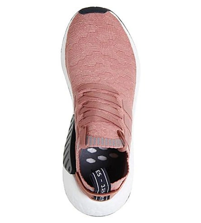 Shop Adidas Originals Nmd R2 Primeknit Trainers In Raw Pink Grey